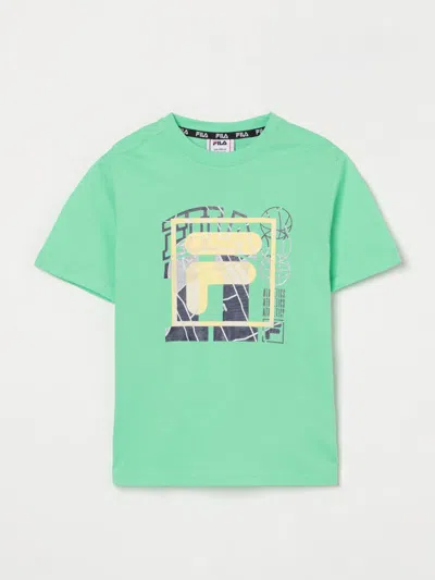 Fila T-shirt  Kids Color Green In Grün