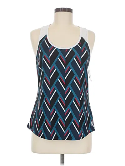 Fila Tank Top Blue Halter Neckline Tops