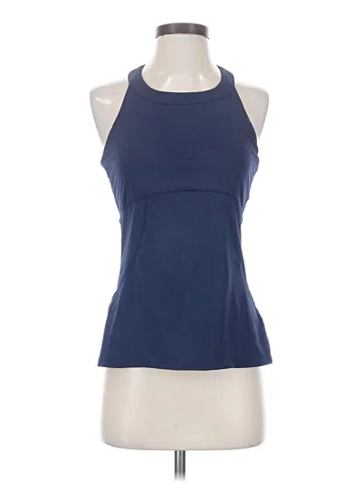 Pre-owned Fila Tank Top Blue Halter Neckline Tops