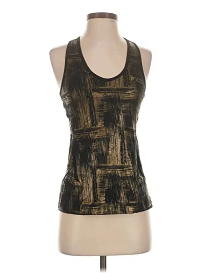 Pre-owned Fila Tank Top Gold Halter Neckline Tops