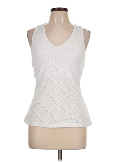 Pre-owned Fila Tank Top Ivory Halter Neckline Tops