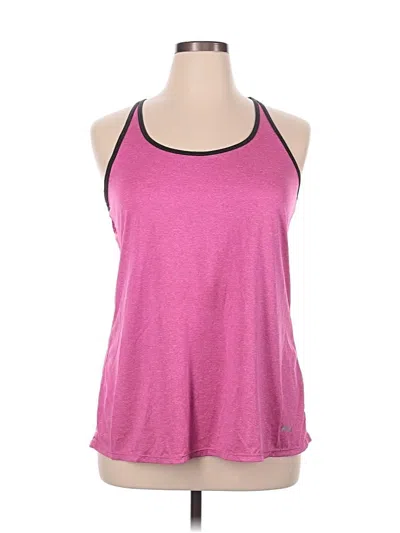 Pre-owned Fila Tank Top Pink Halter Neckline Tops