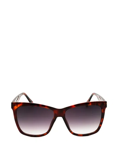 Fila Tortoiseshell-effect Square-frame Sunglasses In Brown