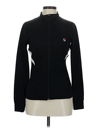 Pre-owned Fila Track Jacket In Black