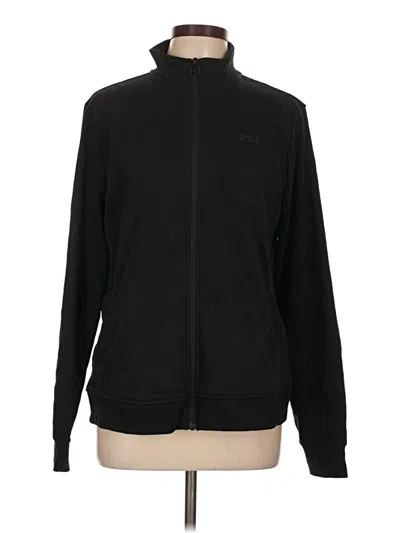 Pre-owned Fila Track Jacket In Black