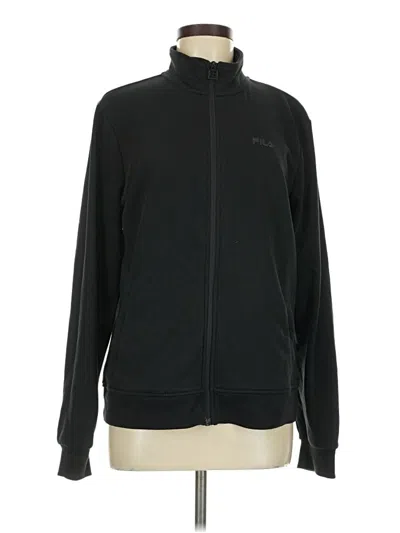 Pre-owned Fila Track Jacket In Black