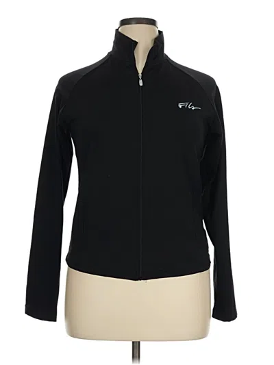 Pre-owned Fila Track Jacket In Black