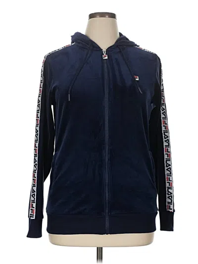 Pre-owned Fila Track Jacket In Blue