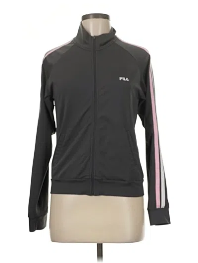 Pre-owned Fila Track Jacket In Gray