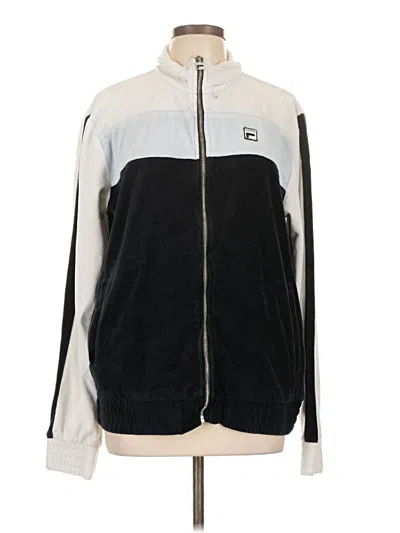 Pre-owned Fila Track Jacket In Gray