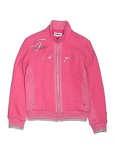 Pre-owned Fila Kids'  Track Jacket In Pink