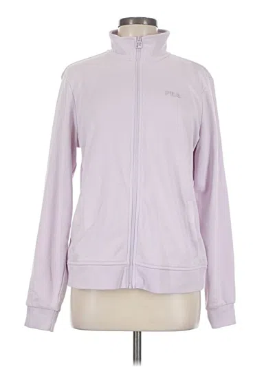 Pre-owned Fila Track Jacket In Purple