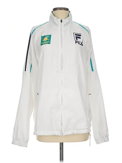 Pre-owned Fila Track Jacket In White
