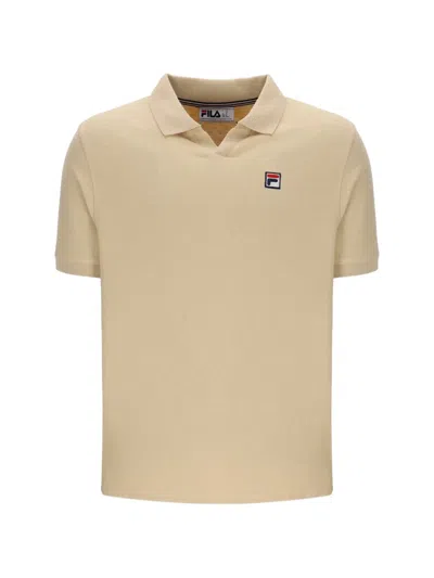 Fila Tristiano Logo-patch Short-sleeve T-shirt In Neutral