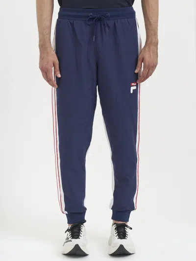Fila Logo Track Pants In Blue