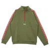 Fila Udell Men's Lightweight Turtleneck Sweatshirt Deep Lichen Green In Green