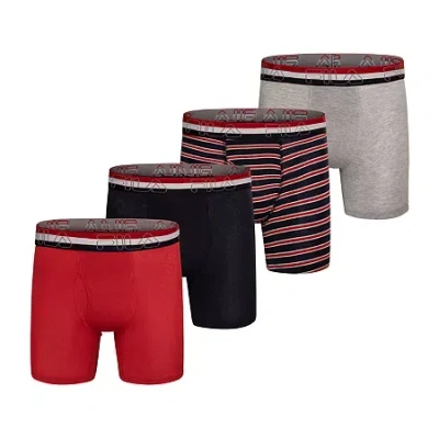 Fila Ultra Soft Stretch Mens 4 Pack Boxer Briefs Fm312bxcs28-001 In Multi