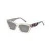 Fila Unisex 55 Mm Crystal Front Sunglasses