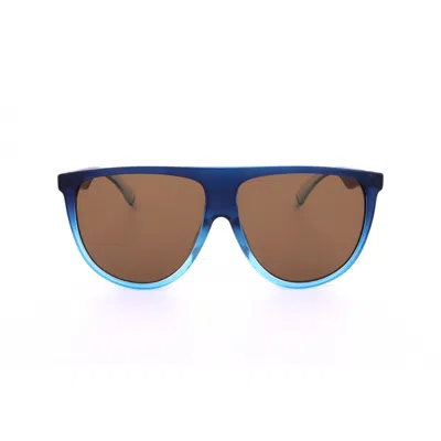Fila Unisex Blue Rectangular Sunglasses Sfi268-1 In ["white"]