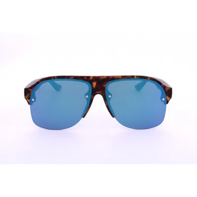 Fila Unisex Brown Square Sunglasses Sfi271-1 In ["white"]