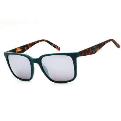 Fila Unisex Green Rectangular Sunglasses Sfi188 In ["green"]