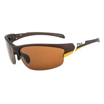 Fila Unisex Sunglasses  Sf-218-pbrw  69 Mm Gbby2 In Brown
