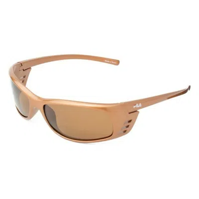 Fila Unisex Sunglasses  Sf004 C3  62 Mm Gbby2 In Brown