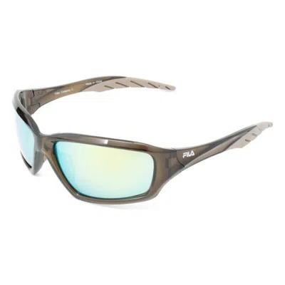 Fila Unisex Sunglasses  Sf202-63c2  63 Mm Gbby2 In Gray