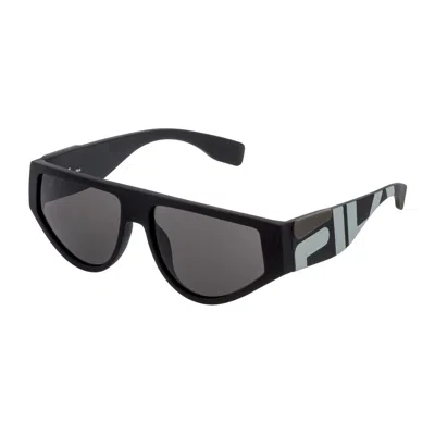 Fila Unisex Sunglasses  Sf9364-570u28  57 Mm Gbby2 In Black