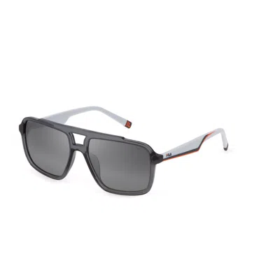 Fila Unisex Sunglasses  Sfi460-574alp  57 Mm Gbby2 In Black