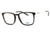 Fila Vfi295 Rectangular Acetate Eyeglasses In Brown