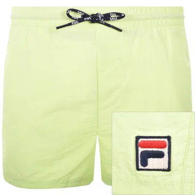Fila Vintage Artoni Swim Shorts Shadow Lime In Green