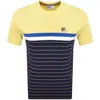Fila Vintage Comber 2 T Shirt Yellow In Multi