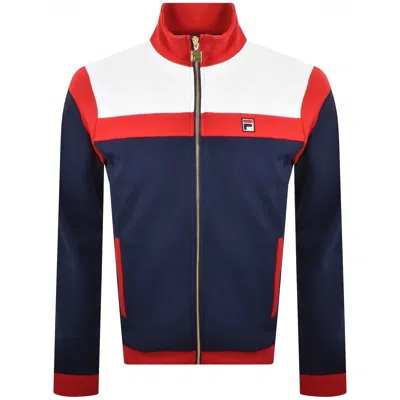 Fila Vintage Cruz Full Zip Track Top Navy In Multi