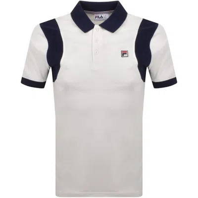 Fila Vintage Dawson Polo T Shirt White