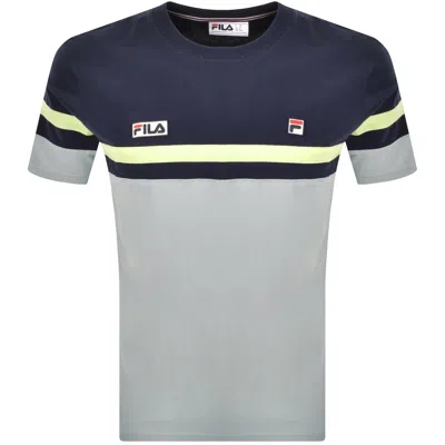 Fila Vintage Duncan T Shirt Navy In Gray