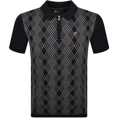 Fila Vintage Fila Castello Qz Polo Black