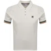 Fila Vintage Fila Cuff Detail Polo Cream In Multi