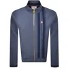 Fila Vintage Fila Dante Stripe Track Top Indigo Blue In Blue