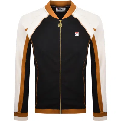 Fila Vintage Fila Eliot Flat Lock Detail Track Top Black