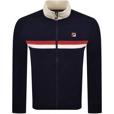 Fila Vintage Fila Enrico Terry Stripe Track Top Fila Navy In Blue