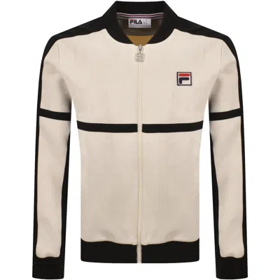 Fila Vintage Fila Isaac Colour Block Track Top Cream In White