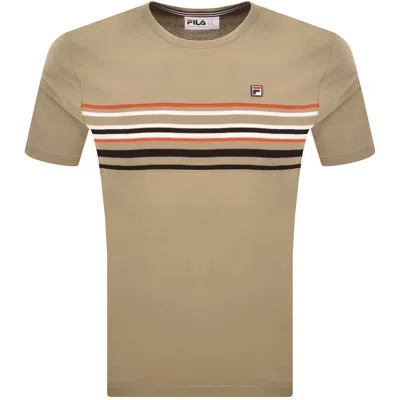 Fila Vintage Fila Ivan T Shirt Brown