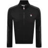Fila Vintage Fila Keith Contrast Stitch Track Top Black In Black