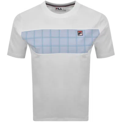 Fila Vintage Fila Mano Cut And Sew T Shirt White