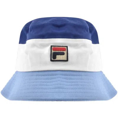 Fila Vintage Fila Marco Tri Colour Bucket Hat Blue