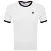 Fila Vintage Fila Marconi Ringer T Shirt Cream In White