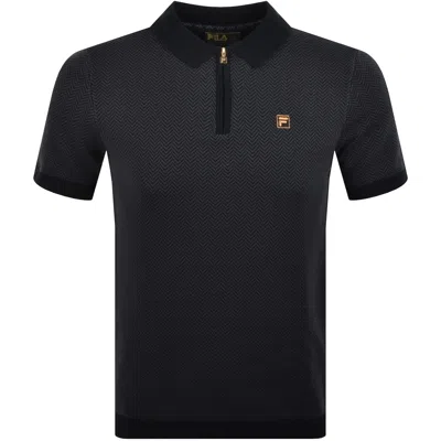 Fila Vintage Fila Marty Qz Polo Black