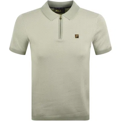 Fila Vintage Fila Marty Qz Polo Green