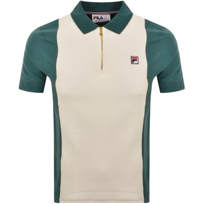 Fila Vintage Fila Pierro Cut And Sew Polo T Shirt Green